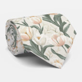 Unique Christmas Gift For Dad Tulip Floral ネクタイ (ロール)