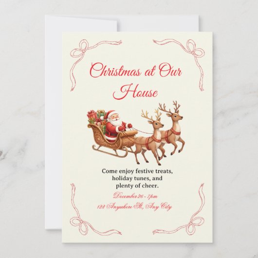 Unique Christmas Invitation Designs – Creativity  招待状 (正面)