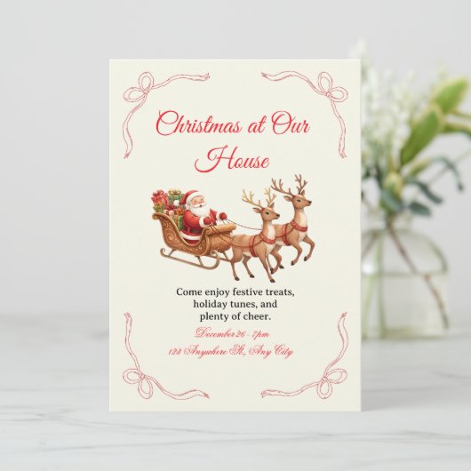 Unique Christmas Invitation Designs – Creativity  招待状 (スタンド正面)