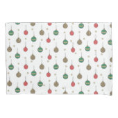 Unique Christmas Ornament Baubles Pattern 枕カバー (正面)