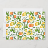 Unique Citrus Fruit Note Card ノートカード (正面)