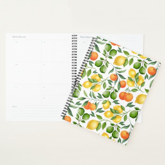 Unique Citrus Fruit Planner Journal プランナー手帳 (ディスプレー)