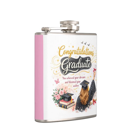 Unique Class of 2026 Graduation Gift Flask フラスク (右)