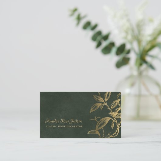 Unique classic elegant professional 名刺 (スタンド正面)