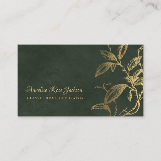 Unique classic elegant professional 名刺 (正面)