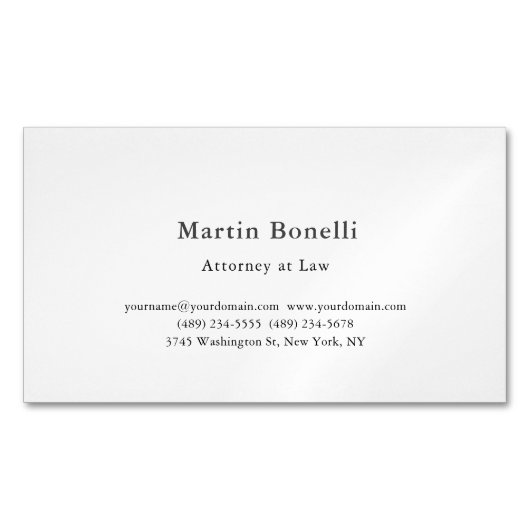 Unique Classical Personalized Custom マグネット名刺 (正面)