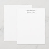 Unique Classical Personalized Custom Own Name ノートカード (正面/裏面)