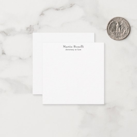 Unique Classical Personalized Custom Own Name ノートカード (正面/裏面インサイチュ)
