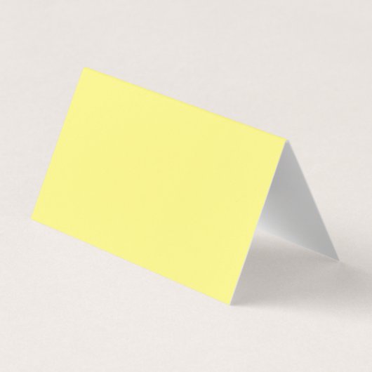 Unique Classical Simple Light Yellow 名刺 (裏面)