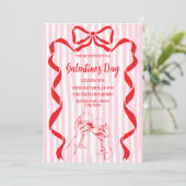 Unique Cocktail Galentine's Day Party Brunch  招待状 (スタンド正面)