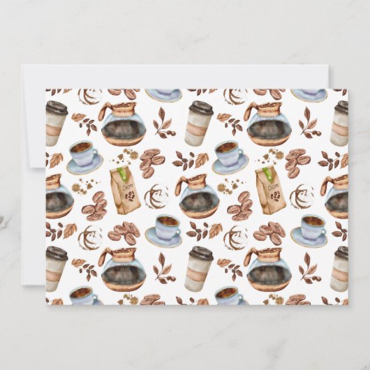 Unique Coffee Note Card ノートカード (正面)