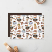 Unique Coffee Note Card ノートカード (正面/裏面インサイチュ)