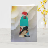 Unique Collage Earth Mama Cedar Blank Card カード (黄色い花)