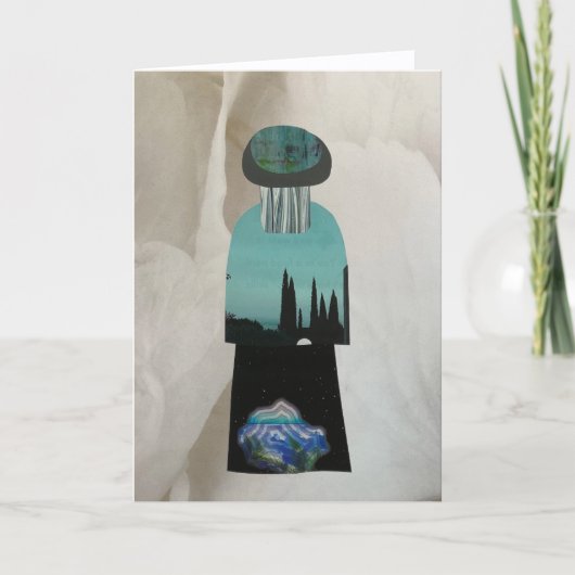 Unique Collage Earth Mama Jenn Blank Card カード (正面)