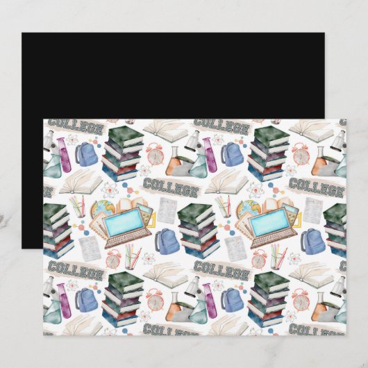 Unique College Note Card ノートカード (正面/裏面)