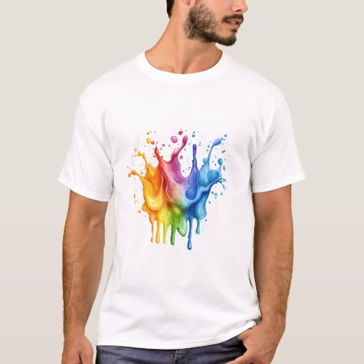 Unique colorful Design for paint Lovers Tシャツ (正面)