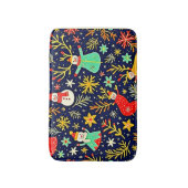 Unique Colorful Festive Pattern Art バスマット (正面縦)