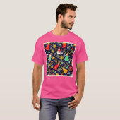 Unique Colorful Festive Pattern Art Tシャツ (正面フル)