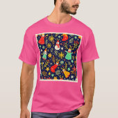 Unique Colorful Festive Pattern Art Tシャツ (正面)