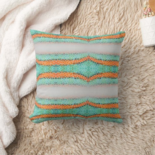 Unique Colorful Triangle Pattern クッション (ブランケット)