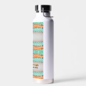 Unique Colorful Triangle Pattern & Quotes ウォーターボトル (左面)