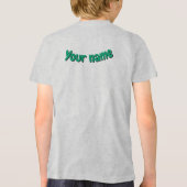 Unique Colorful Triangle Pattern & Quotes トライブレンドＴシャツ (裏面)