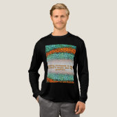 Unique Colorful Triangle Pattern & Quotes トライブレンドＴシャツ (正面全体)