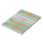 Unique Colorful Triangle Pattern & Quotes ノートパッド (回転)