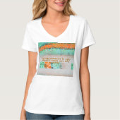 Unique Colorful Triangle Pattern & Quotes Tシャツ (正面)