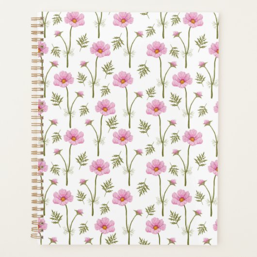 Unique Cosmos Floral Planner Journal プランナー手帳 (正面)