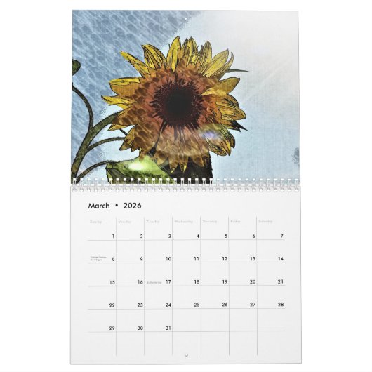 Unique Creative Photography Edit Originals カレンダー (3月 2026)