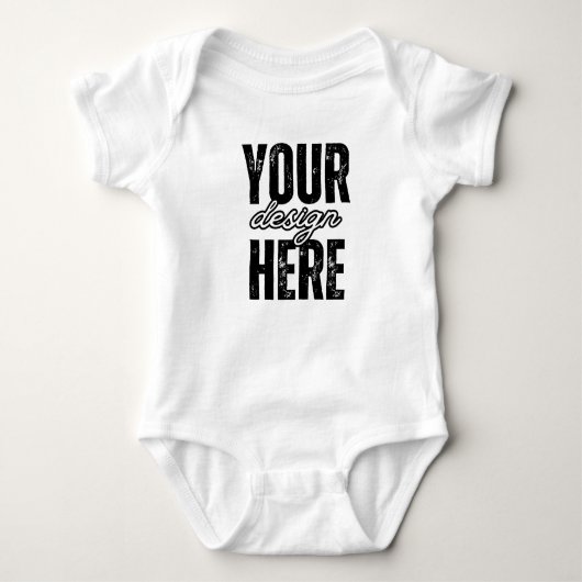 Unique Custom Baby Bodysuit Gift - Design Your Own ベビーボディスーツ (正面)