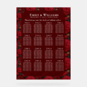 Unique Custom Carnation Themed Countryside Wedding アクリルサイン (正面)