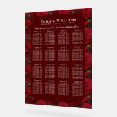 Unique Custom Carnation Themed Countryside Wedding アクリルサイン (傾斜)