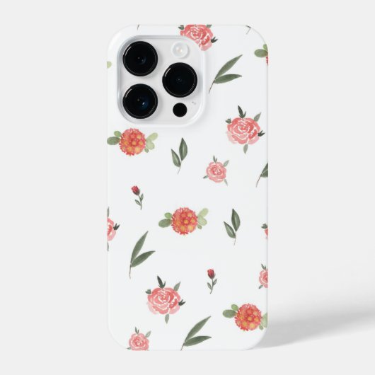Unique Custom Floral Photo iPhoneケース (裏面)