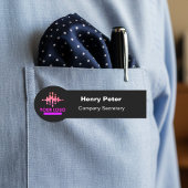 Unique Custom Logo Employee Magnetic Or Safety Pin 名札