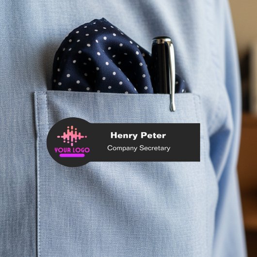 Unique Custom Logo Employee Magnetic Or Safety Pin 名札