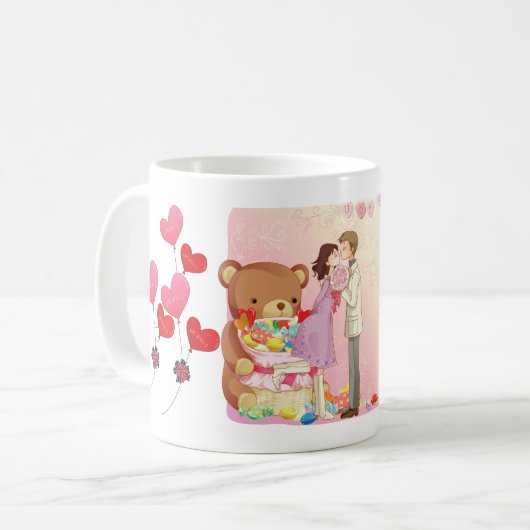 unique custom mug コーヒーマグカップ (正面左)