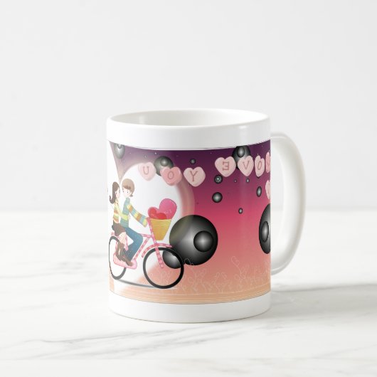 unique custom mug コーヒーマグカップ (正面右)