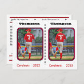 Unique Customizable Baseball Card ポストカード (正面/裏面)
