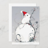 Unique Cute Mouse Christmas Cards シーズンカード (正面/裏面)
