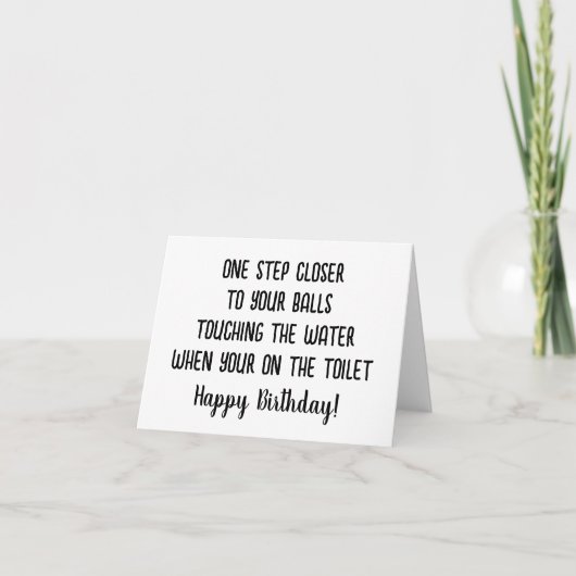 Unique Dad Snarky Humor Birthday Card カード (正面)