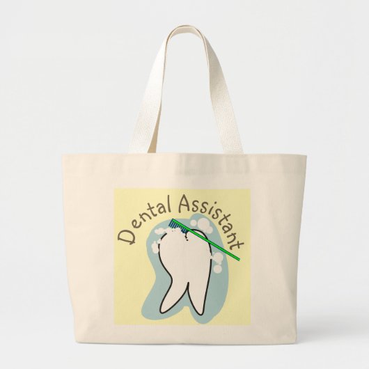 Unique Dental Assistant Gifts ラージトートバッグ (正面)