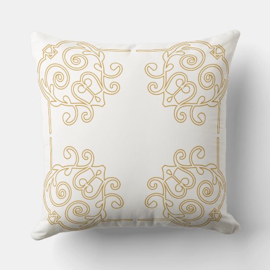Unique design of luxury ethnic motif pillow クッション (裏面)