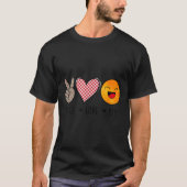 Unique Design Peace Love Joy Hapness Motivational  Tシャツ (正面)
