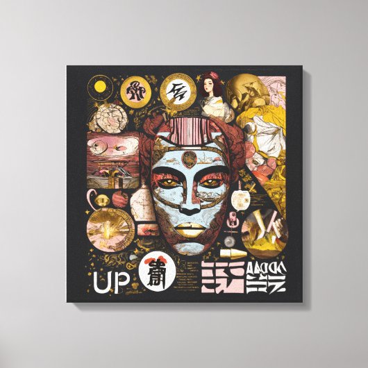 “Unique  Design Wrapped Canvas – Modern Wall art " キャンバスプリント (正面)