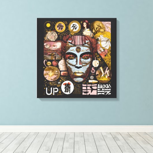 “Unique  Design Wrapped Canvas – Modern Wall art " キャンバスプリント (インサイチュ (ウッドフロア))