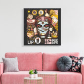 “Unique  Design Wrapped Canvas – Modern Wall art " キャンバスプリント (インサイチュ (リビング))