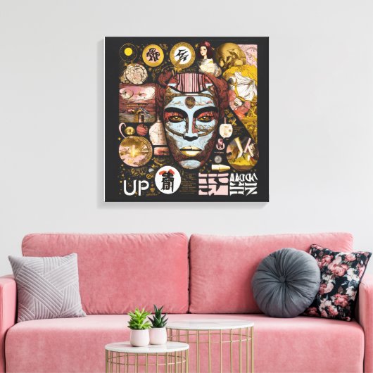 “Unique Design Wrapped Canvas – Modern Wall art " キャンバスプリント (インサイチュ (リビング))