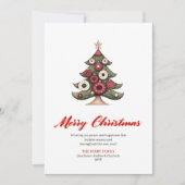 Unique designer Christmas tree greeting card シーズンカード (正面)